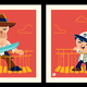 Indiana Jones and Short Round are BFFs in art by Dave Perillo.